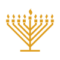 hanukkah menorah icon graphic